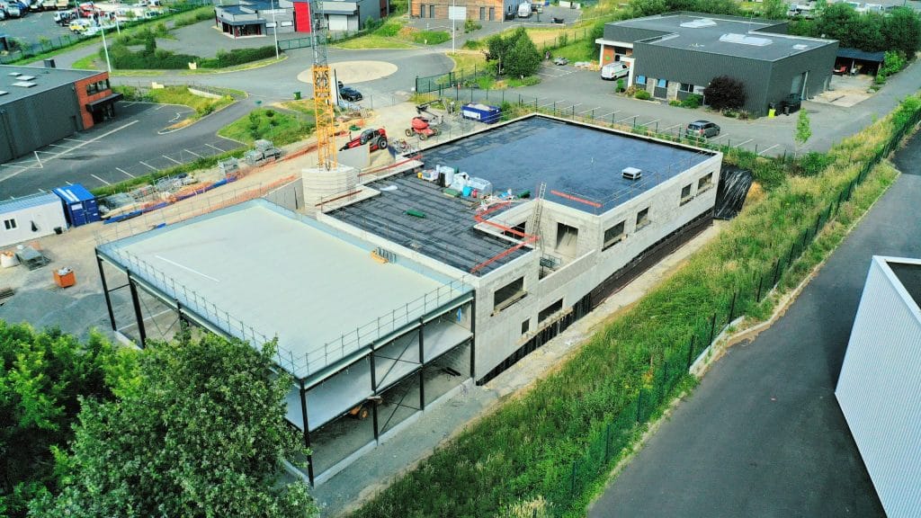 Nouveau bâtiment en cours de construction